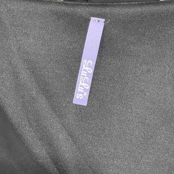 New Lulus Dress Shifting Dears Small Black Pink Yellow Rose Floral Cold Shoulder - Picture 8 of 10